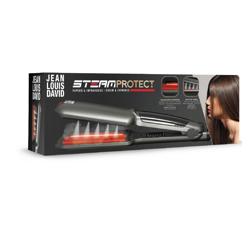 J.L.DAVID Πρέσα Μαλλιών Με Ατμό, Τεχνολογία Υπερύθρων & Κεραμικές Πλάκες 235˚C