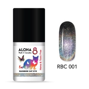 ALOHA 8ml – Rainbow Cat Eye Nail Gel Polish / RBC-012