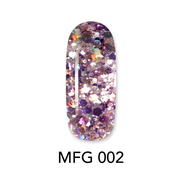 ALOHA 8ml – Mermaid Flakes Glitter / Ημιμόνιμο Glitter MFG-002