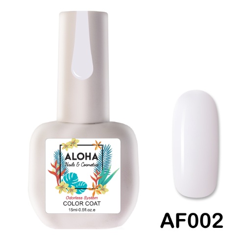 ALOHA 15ml – Color Coat AF 002 / Χρώμα: Φυσικό μπεζ γαλλικού διάφανο (French Natural Beige)