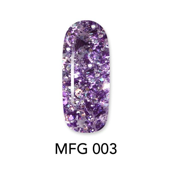 ALOHA 8ml – Mermaid Flakes Glitter / Ημιμόνιμο Glitter MFG-003