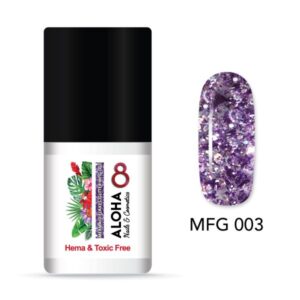 ALOHA 8ml – Mermaid Flakes Glitter / Ημιμόνιμο Glitter MFG-008