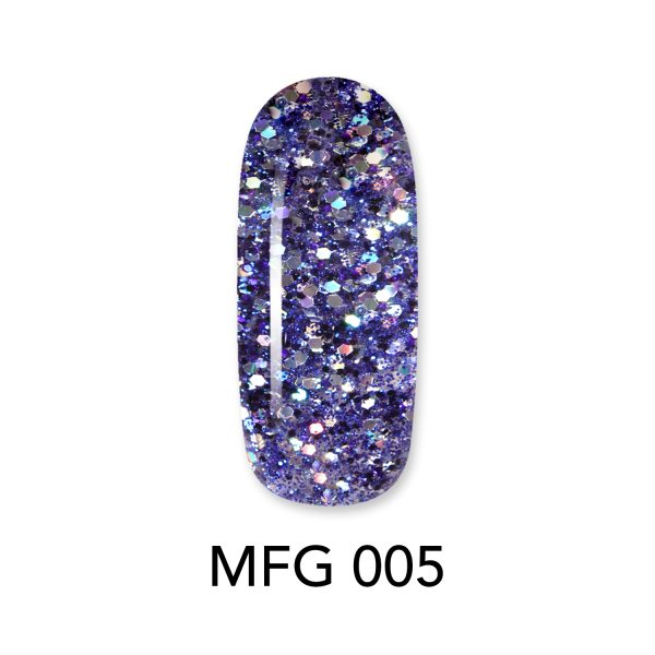 005-1-1 ALOHA 8ml – Mermaid Flakes Glitter / Ημιμόνιμο Glitter MFG-005