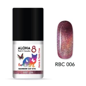 006-2 ALOHA 8ml – Rainbow Cat Eye Nail Gel Polish / RBC-012