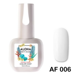 ALOHA 15ml – Color Coat AF 011 / Χρώμα: Απαλό ροζ ροδακινί (Soft Peachy Pink)