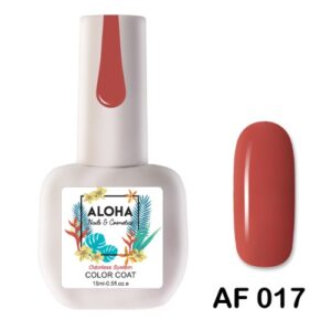 ALOHA 15ml – Color Coat AF 027 / Χρώμα: Καφέ τριανταφυλλί (Rose Brown)