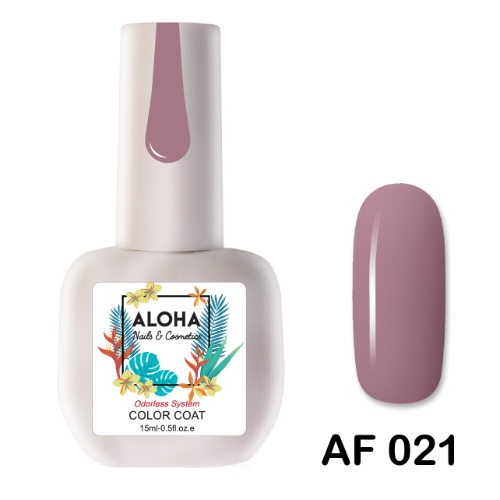 ALOHA 15ml – Color Coat AF 021 / Χρώμα: Ροζ Σάπιο Μήλο (Rosy Spiced Apple)