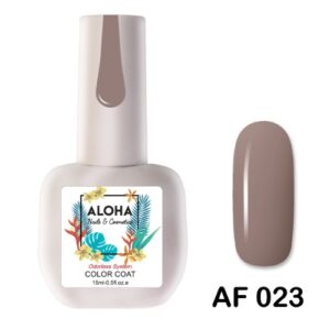 ALOHA 15ml – Color Coat AF 027 / Χρώμα: Καφέ τριανταφυλλί (Rose Brown)