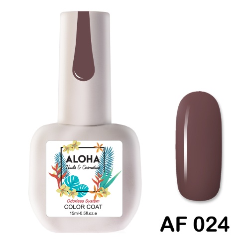 ALOHA 15ml – Color Coat AF 024 / Χρώμα: Καφέ ψυχρό (Ash Brown)