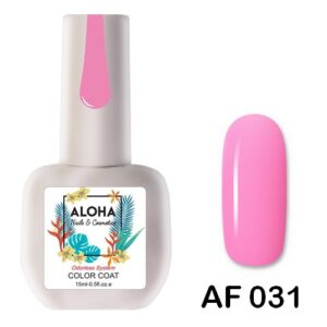 ALOHA 15ml – Color Coat AF 043 / Χρώμα: Κόκκινο Κοραλί (Coral Red)