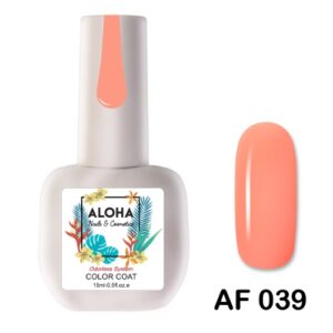 ALOHA 15ml – Color Coat AF 043 / Χρώμα: Κόκκινο Κοραλί (Coral Red)