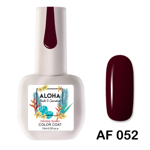 052-1 ALOHA 15ml – Color Coat AF 052 / Χρώμα: Μπορντώ (Bordeaux)