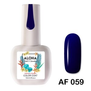 ALOHA 15ml – Color Coat AF 059 / Χρώμα: Μπλε Ναυτικού (Navy Blue)