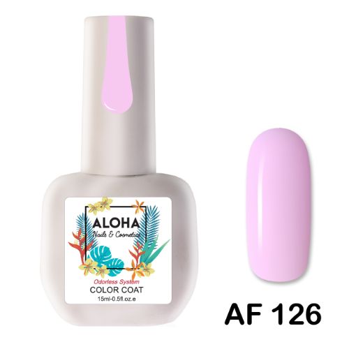 126-1 ALOHA 15ml – Color Coat AF 126 / Χρώμα: Παστέλ κουφετί (Baby pink)