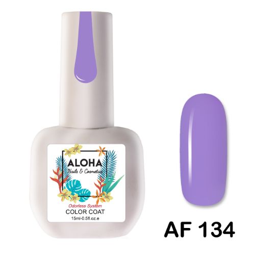 134-1 ALOHA 15ml – Color Coat AF 134 / Χρώμα: Μωβ Βιολέ Λεβάντας (Lavender Violet)