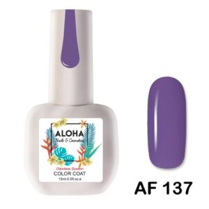 ALOHA 15ml – Color Coat AF 137 / Χρώμα: Μωβ ανοιχτό (Soft Purple)
