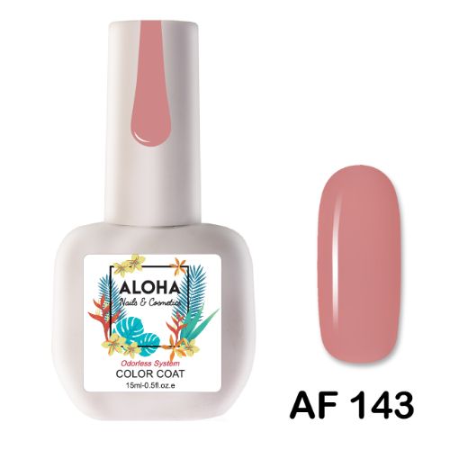 143-1 ALOHA 15ml – Color Coat AF 143 / Χρώμα: Κοραλί Τριανταφυλλί (Coral Rose)