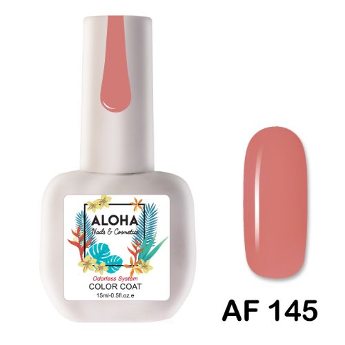 145-1 ALOHA 15ml – Color Coat AF 145 / Χρώμα: Πορτοκαλί Τριανταφυλλί (Rose Orange)