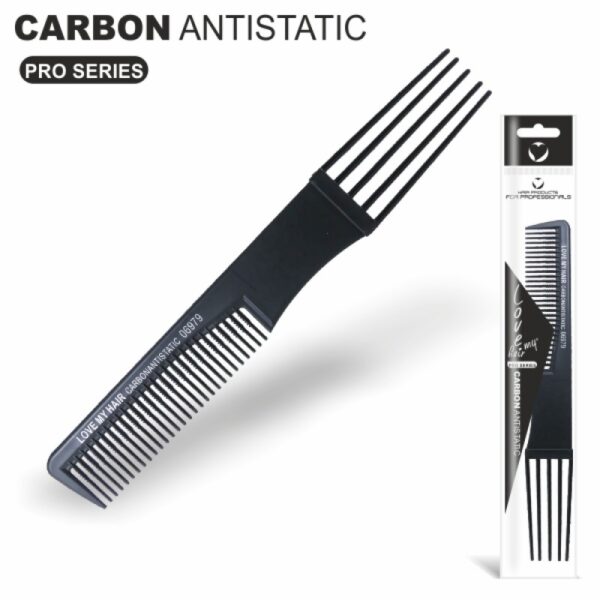 Love My Hair 06979 Carbon Χτένα Κρεπαρίσματος
