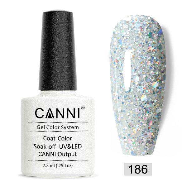 186-600x600-1 Canni 186 Silver Glitter 7.3ml