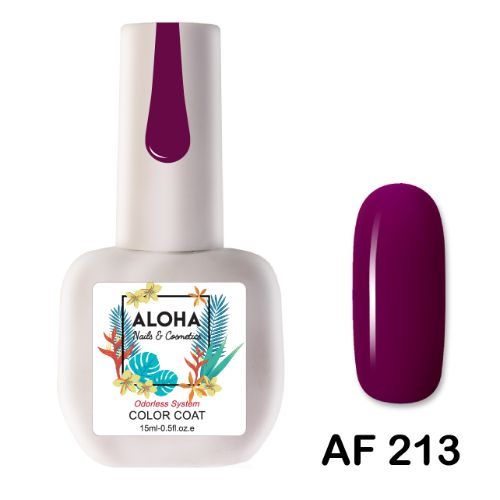 ALOHA 15ml – Color Coat AF 213 / Χρώμα: Μωβ σάπιο μήλο (Mauve Spiced Apple)