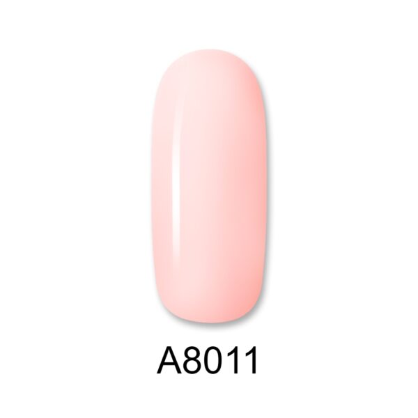 ALOHA 8ml – Color Coat A8011 / Χρώμα: Απαλό ροζ ροδακινί (Soft Peachy Pink)