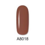 ALOHA 8ml – Color Coat A8018 / Χρώμα: Σοκολατί (Chocolate Brown)