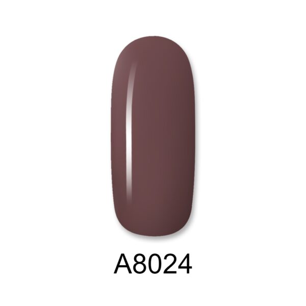 ALOHA 8ml – Color Coat A8024 / Χρώμα: Μωβ-Καφέ (Mauve-Brown)