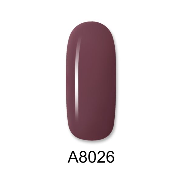 ALOHA 8ml – Color Coat A8026 / Χρώμα: Καφέ Μελιτζανί (Eggplant Brown)