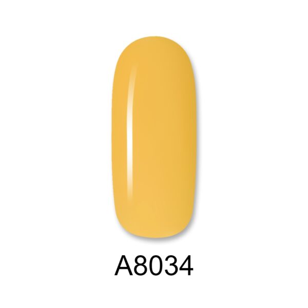 8034 ALOHA 8ml – Color Coat A8034 / Χρώμα: Κίτρινο (Yellow)