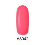 8042 ALOHA 8ml – Color Coat A8042 / Χρώμα: Έντονο Κοραλί Τριανταφυλλί (Intense Coral Rose)