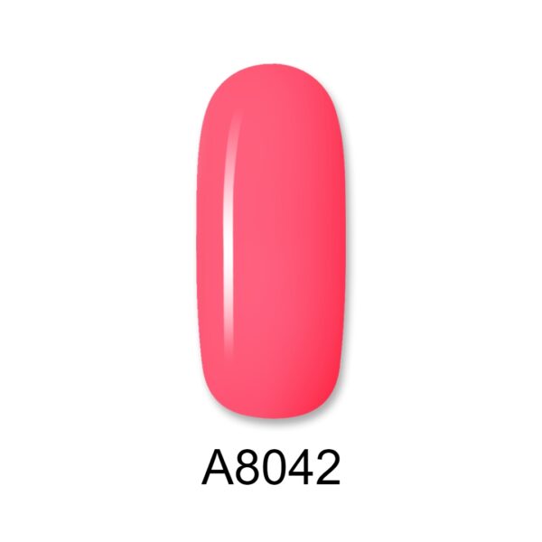 8042 ALOHA 8ml – Color Coat A8042 / Χρώμα: Έντονο Κοραλί Τριανταφυλλί (Intense Coral Rose)