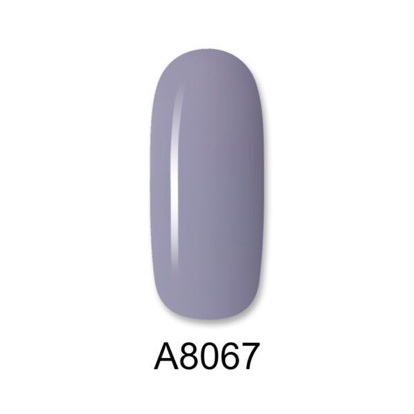 ALOHA 8ml – Color Coat A8067 / Χρώμα: Μωβ-γκρι απαλό (Light Mauve-Gray)