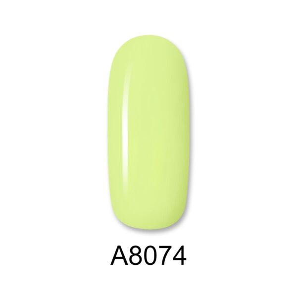 ALOHA 8ml – Color Coat A8074 / Χρώμα: Neon Κίτρινο Lime (Lime Yellow)