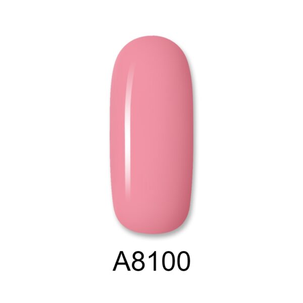 ALOHA 8ml – Color Coat A8100 / Χρώμα: Nude Ροζ Παστέλ (Pastel Pink Nude)