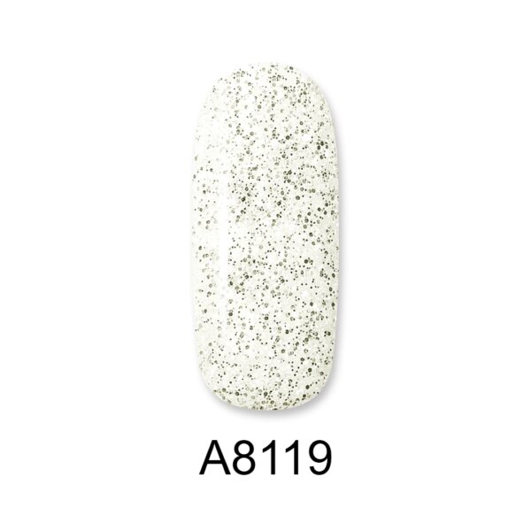 ALOHA 8ml – Color Coat A8119 / Χρώμα: Platinum Glitter (Glitter Πλατίνα)