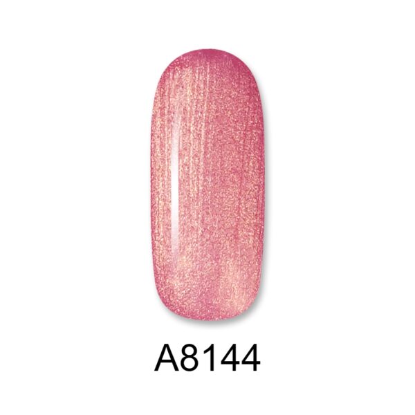 8144 ALOHA 8ml – Color Coat A8144 / Χρώμα: Coral Pink Metallic (Ροζ Κοραλί Μεταλλικό)