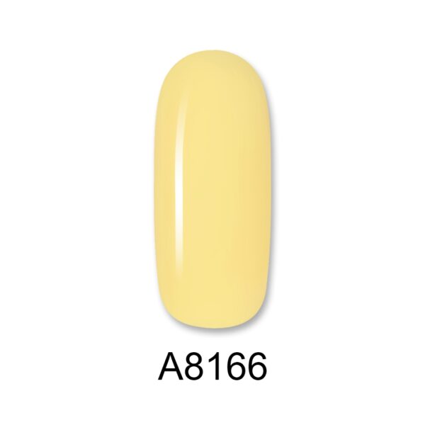 ALOHA 8ml – Color Coat A8166 / Χρώμα: Soft Banana Yellow (Απαλό μπανανί)