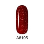 ALOHA 8ml – Color Coat A8195 / Χρώμα: Plum with Bordeaux Shimmer (Δαμασκηνί με Μπορντώ Shimmer)