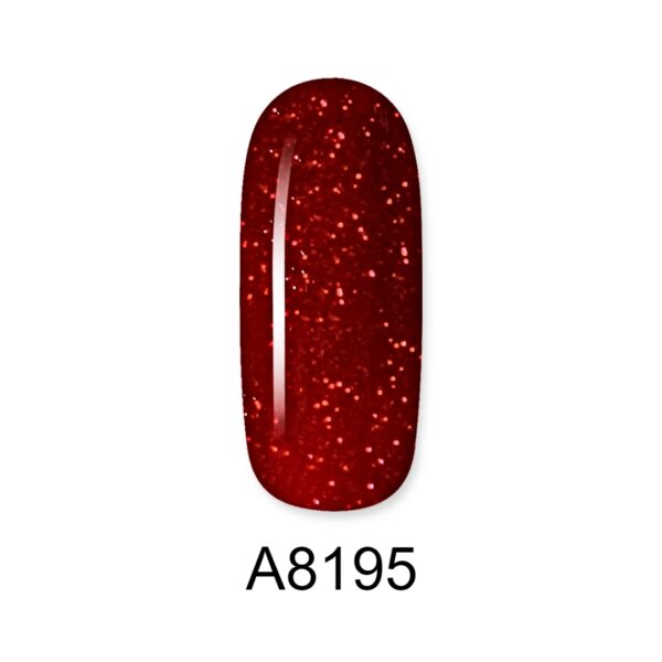 ALOHA 8ml – Color Coat A8195 / Χρώμα: Plum with Bordeaux Shimmer (Δαμασκηνί με Μπορντώ Shimmer)