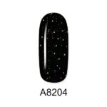 ALOHA 8ml – Color Coat A8204 / Χρώμα: Black with Iridescent Shimmer (Μαύρο με Ιριδίζον Shimmer)