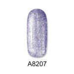 ALOHA 8ml – Color Coat A8207 / Χρώμα: Purple Gray Metallic with Shimmer (Γκρι-μωβ μεταλλικό με Shimmer)
