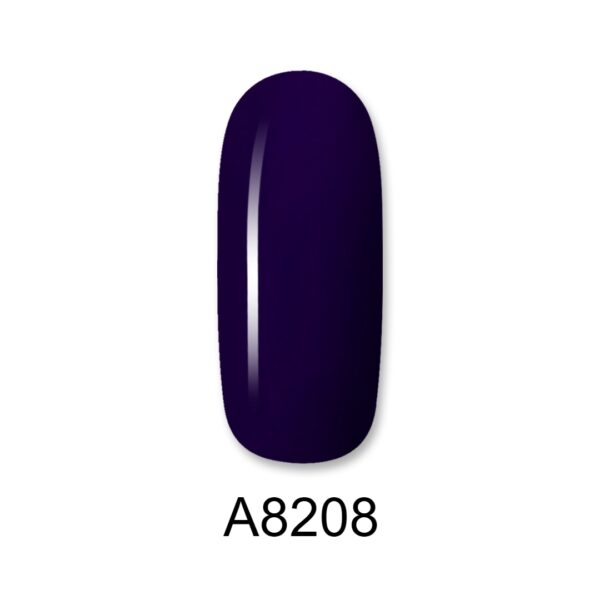 8208 ALOHA 8ml – Color Coat A8208 / Χρώμα: Midnight Indigo Blue (Μπλε μωβ σκούρο)