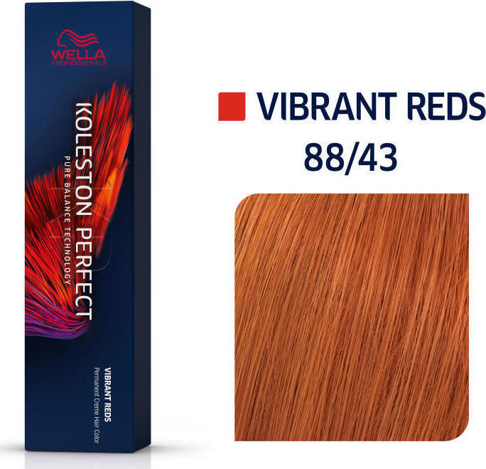 88.43 Wella Professionals Koleston Perfect Me+ Vibrant Reds 88/43 Έντονο Ξανθό Ανοιχτό Κόκκινο Χρυσό 60ml