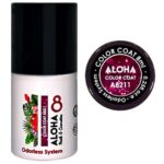 ALOHA 8ml – Color Coat A8211 / Χρώμα: Dark Fuschia with payettes (Σκούρο Φούξια με παγιέτα)