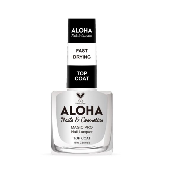 ALOHA Nails & Cosmetics Fast Drying Top Coat 15ml