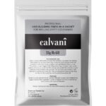 Calvani Hair Building Fibers Σκόνη Πύκνωσης Refill Pack Black (Μαύρο) 28gr
