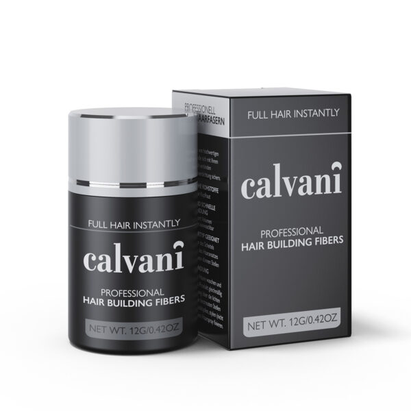 Calvani2_12g-1 Calvani Hair Building Fibers Σκόνη Πύκνωσης Medium Brown -(Καφέ / Καστανό) 12gr