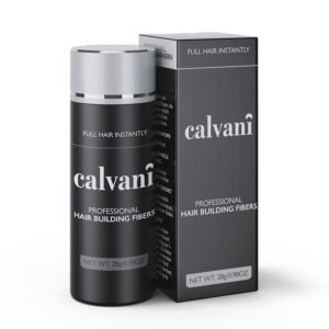 Calvani Hair Building Fibers Σκόνη Πύκνωσης Black (Μαύρο) 28gr