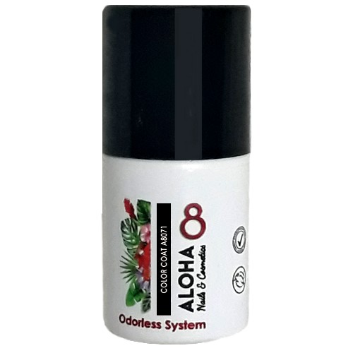 ALOHA 8ml – Color Coat A8071 / Χρώμα: Μαύρο (Black)